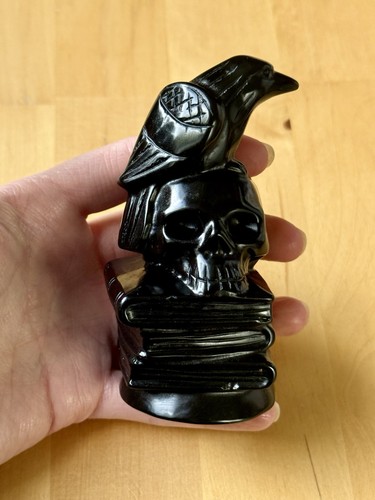 Large black obsidian - black,