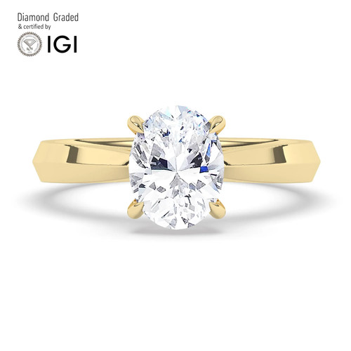 Oval diamond engagement - oval,