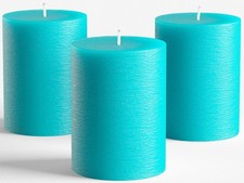 Set turquoise teal pillar - set,