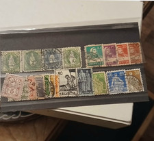 Vintage swiss postage stamps - vintage,