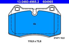 Front brake pad set disc - disc,