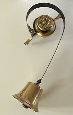 Restored Antique Old Victorian Brass Servants Butler Bell Pull Door Shop (SB307)