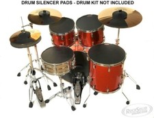 Drum Kit Mute Silencer Pads by RockSolid Drums - CHOOSE YOUR REQUIRED SIZES