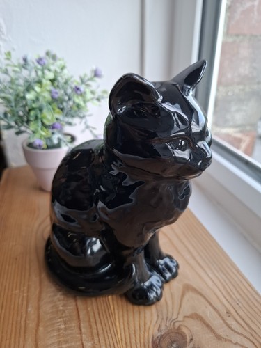 Vintage large glossy - glossy, black
