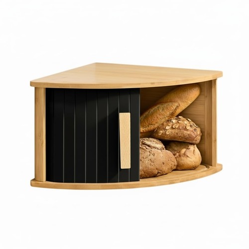 Corner bread box for kitchen - corner,