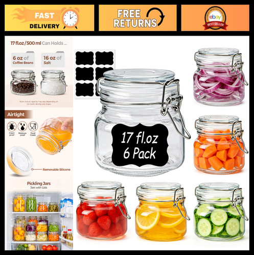 Square glass food storage - glass, jars