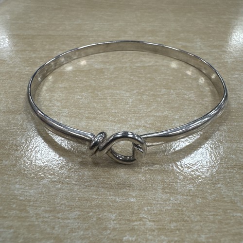 Solid sterling silver bangle - solid,
