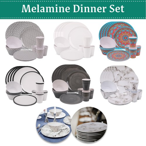 Melamine dinner set 16pc - melamine,