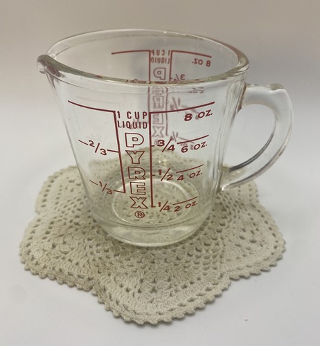 Vintage pyrex cup glass - vintage,