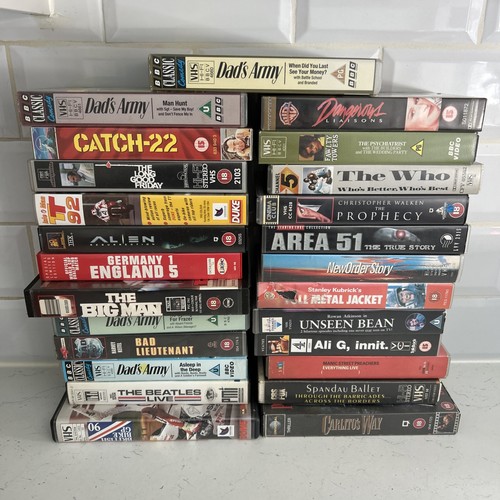 Vhs tape job lot - tape,