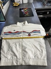 Vintage Adidas Lendl Face Track Top White Red Blue Medium 22”p2p Tennis Rare