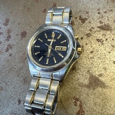 Mens Seiko Kinetic Watch 5M63-0AC0 - 50m original strap 