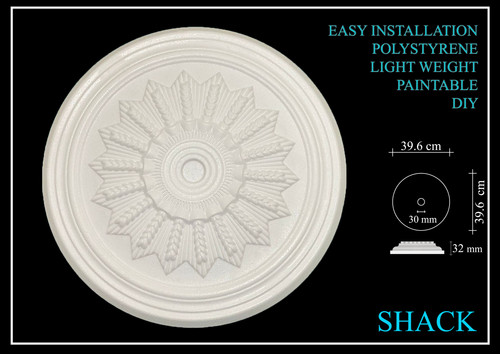 Polystyrene ceiling rose - polystyrene,