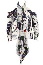 ERDEM FLORAL PRINT SILK TOP UK
