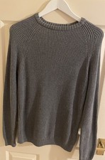 ZARA Men’s Grey Ribbed Knit