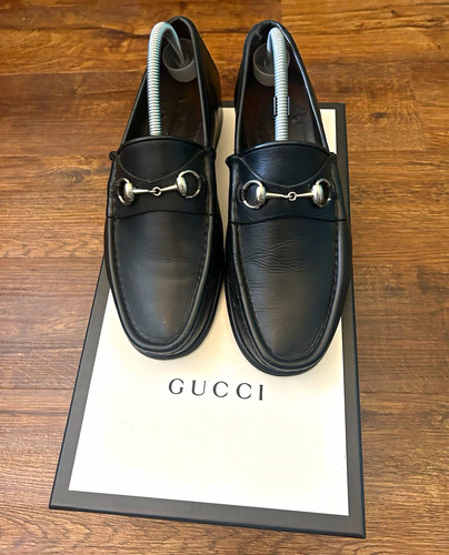 Gucci mens black - black, leather