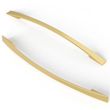 Furniware 10 Pack Brass Cabinet Handles 192mm Gold Brass Drawer Pulls Zinc