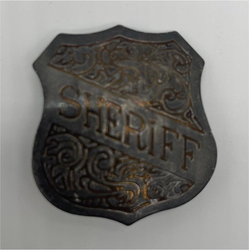 Vintage police sheriff badge - vintage,