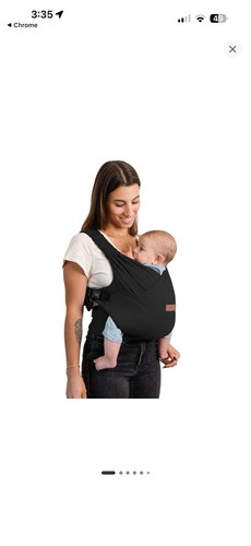 Moby wrap baby carrier - baby, black