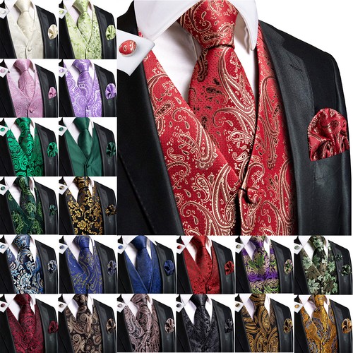 Mens waistcoat paisley floral - waistcoat,