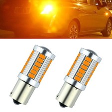 581 Bau15S Py5w Led Indicator Amber Canbus Light Bulbs Signal Car Bulb 1156  12v