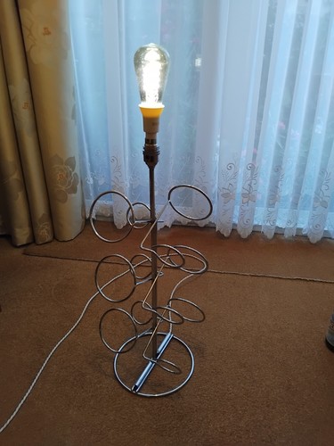 Unusual lamp made from a - ,