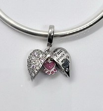 Openable Heart Paw Print Cat