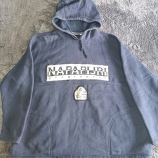 Napapijri Men's Geographic Pullover Hoodie Size XLarge Blue