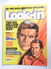 Look-in Magazine #40 - 25th Sep 1976 Six Million Dollar Man Buster Elvis Space