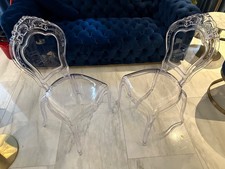 GHOST CHAIR FRENCH LOUIS CLEAR DINING OCCASIONAL TRANSPARENT