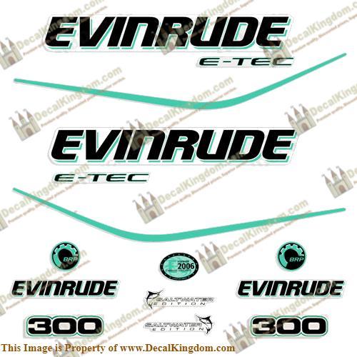 Evinrude 300hp tec decal - 300hp, kit