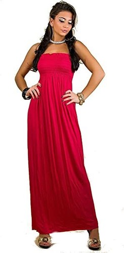 Womens strapless maxi dress - womens,