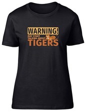 Warning Tigers Womens T-Shirt