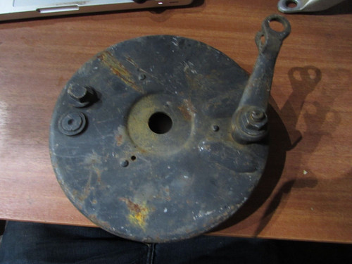 Norton steel brake plate - brake,