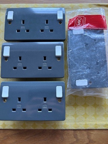 Twin socket grey - mk,