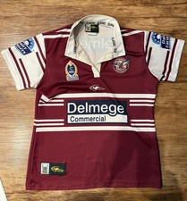 VINTAGE WOMENS   MANLY SEA EAGLES HOME JERSEY 2004/2005 Size 16