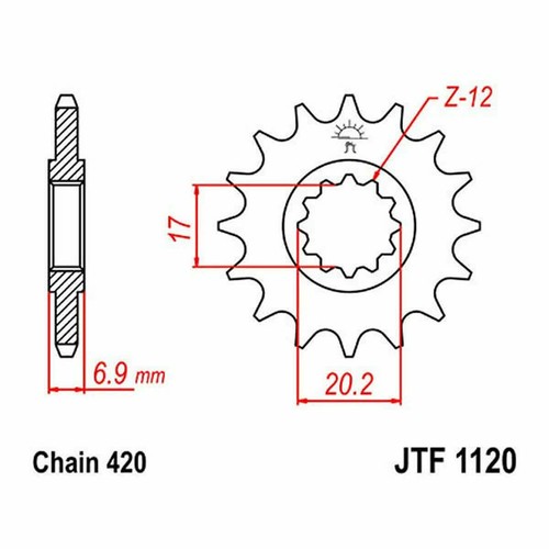 Sprocket z13 420 726 40 - sprocket,
