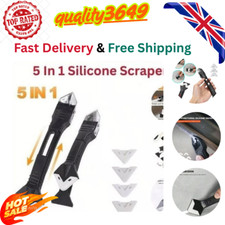 5 in 1 Silicone Sealant Remover Tool Kit Set Scraper Caulking Mould Removal DIY