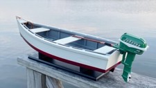 WOODEN SKIFF MODEL, 17.50