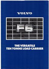 Volvo F6 Truck c1984 UK Market Foldout Sales Brochure Rigid & Tractor Unit