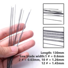 Regular Tooth Scroll Saw Blades 2 Pin L 130mm for wood plastic 1# 2# 10# 12# 