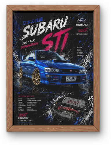 Subaru impreza wrx - wrx, poster