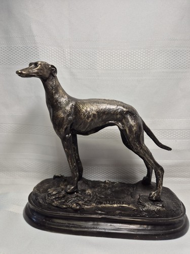 Brass standing greyhound - brass,