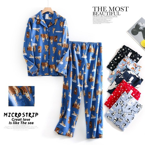 Women cotton pyjamas set - cotton,