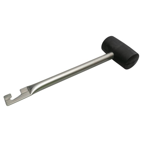 Durable black rubber mallet - black,