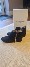 Russell & Bromley Black Suede