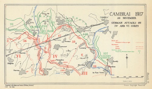 Battle cambrai german - of, cambrai.