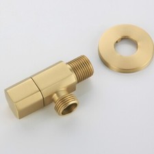 Brushed Gold Brass Angle Valve