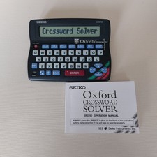 Seiko Oxford Crossword Solver ER3700 Working Order with Operation Manual VGC