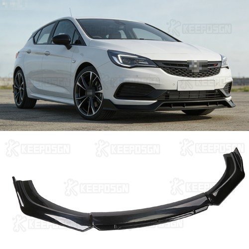 Gloss black front bumper - black,